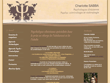 Tablet Screenshot of charlottesabba.fr